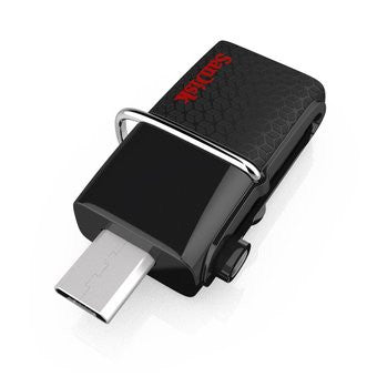 SanDisk SDDD2-032G 32GB OTG Dual USB Drive 3.0 (Black)