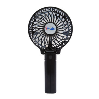 Iwata CM15RHF-01 Portable Rechargeable Fan (Black)