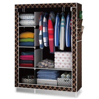 Greatnes D&D 1312 Storage Wardrobe and Clothes Organizer (Chocolate)