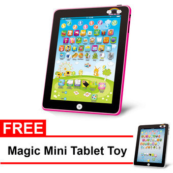 Tickle Baby Tablet Learning Toy (Pink) with FREE Magic Mini Tablet Toy