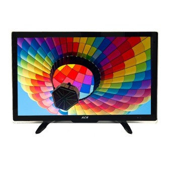 Ace 19" Super Slim Full HD LED TV Black LED-505 with Tempered Glass